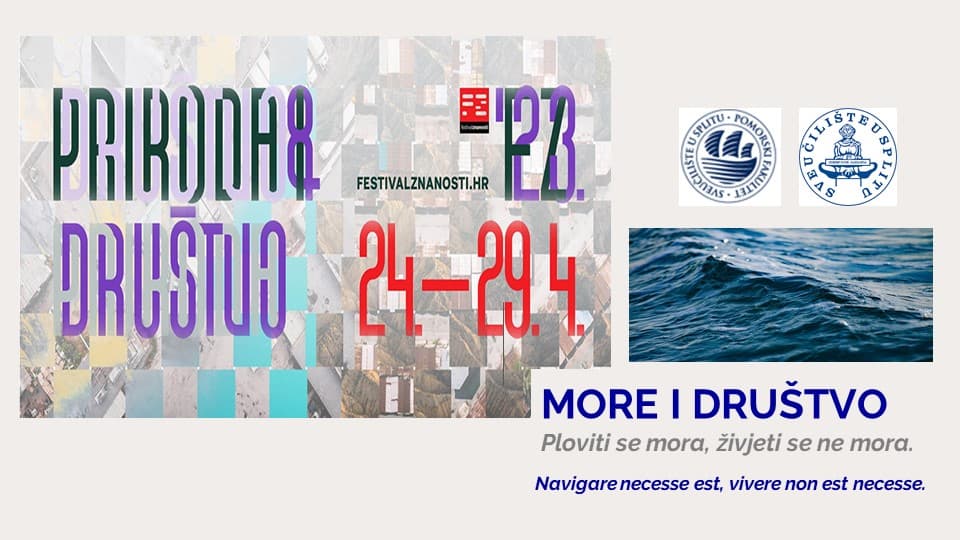Održana radionica MORE I DRUŠTVO na Pomorskom fakultetu, Festival znanosti 2023.