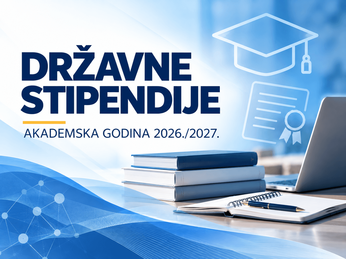 Objavljen natječaj za dodjelu državnih stipendija za akademsku godinu 2026./2027.